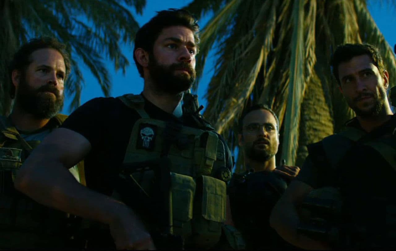 The film "13 Hours: The Secret Soldiers of Benghazi," directed and co-produced by Michael Bay, is based on the 2013 book 13 Hours by Mitchell Zuckoff. (Paramount Pictures)
