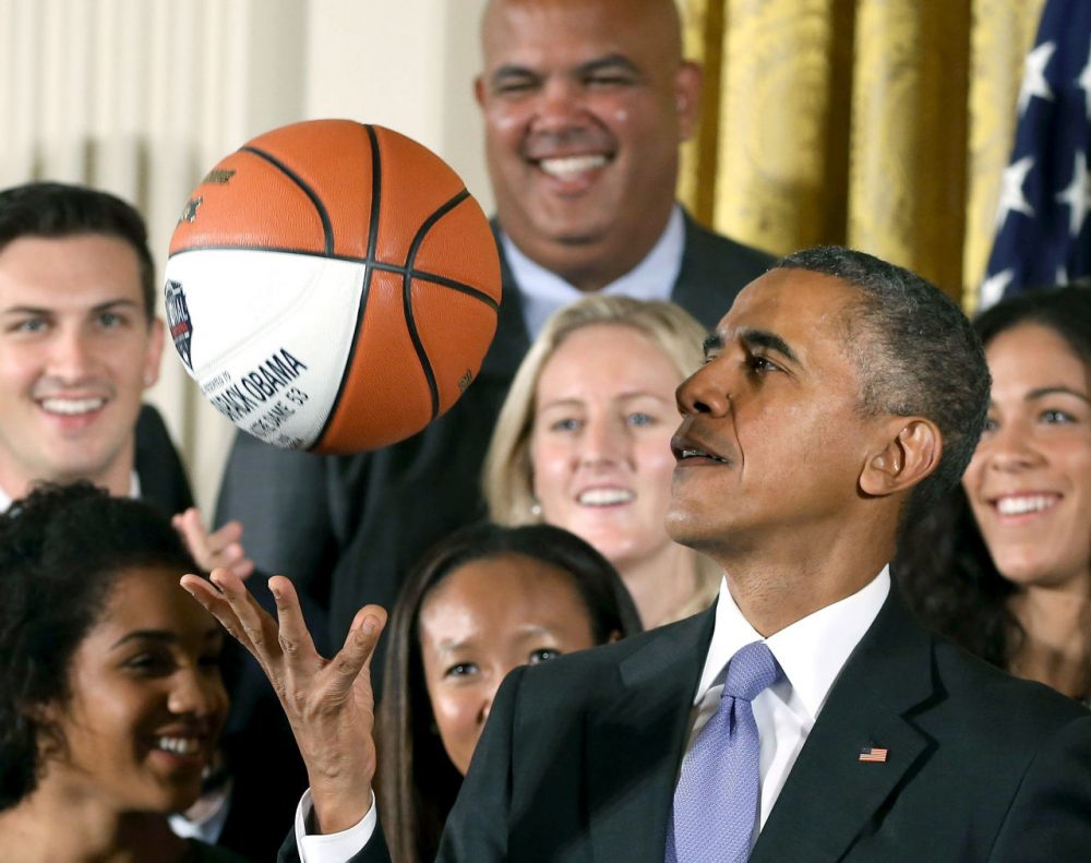While past Presidents have played a variety of sports while in office, few others have shown the same level of interest that President Obama has with basketball. (Mark Wilson/Getty Images)