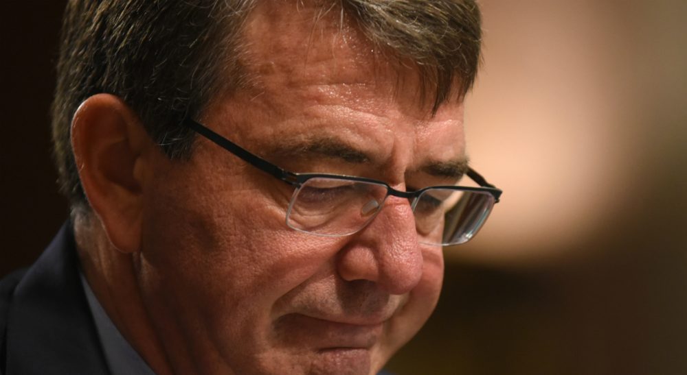 Neta C. Crawford: "One wonders if the Pentagon, reversing years of its own analysis and directives, is no longer concerned that increasing civilian casualties creates more enemies." Pictured: Defense Secretary Ash Carter pauses while testifying on Capitol Hill in Washington, Tuesday, Oct. 27, 2015, before the Senate Armed Services Committee. Carter said that the U.S. is willing to step up unilateral attacks against Islamic State militants in Iraq or Syria. (Kevin Wolf/AP)