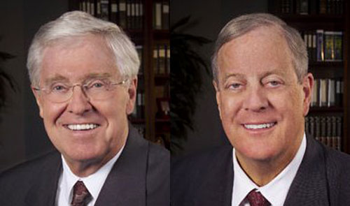 Left to right: Charles Koch, David Koch (CommonCause.org)