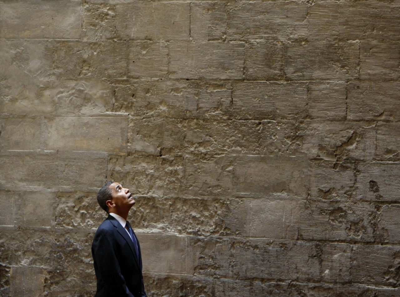 In this June 4, 2009, photo, President Barack Obama tours the Sultan Hassan Mosque in Cairo, Egypt. Obama's first visit to a U.S. mosque comes as Muslim-Americans say they're confronting increasing levels of bias in speech and deeds. Obama is scheduled to visit the Islamic Society of Baltimore on Wednesday, Feb. 3, 2016. (Gerald Herbert/AP)