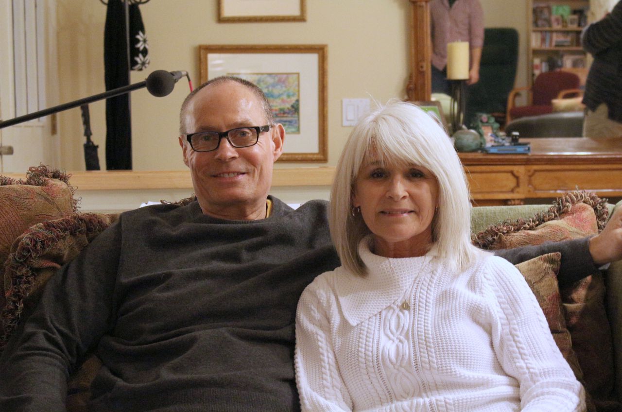 Dave Pear and his wife, Heidi. (Alex Ashley/Only A Game)