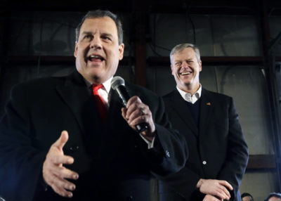 Christie Hopes Popularity Of Fellow Republican Gov. Baker Will Boost His N.H. Campaign