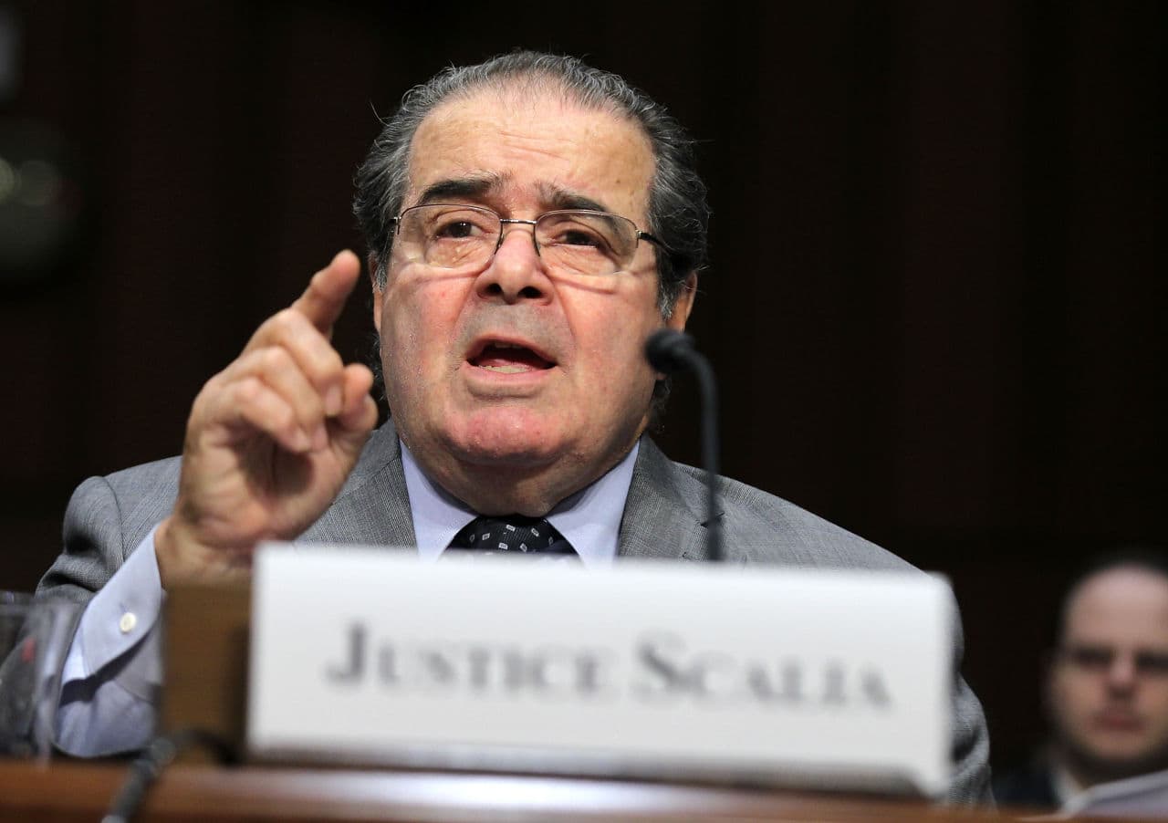 Supreme Court Justice Antonin Scalia testifies during a hearing before the Senate Judiciary Committee October 5, 2011 on Capitol Hill in Washington, D.C. The justice testified on "Considering the Role of Judges Under the Constitution of the United States." (Alex Wong/Getty Images)