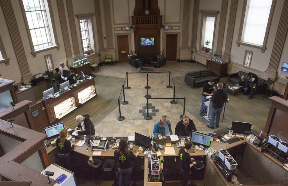 New England Treatment Access is located in a former branch of Brookline Bank. (Jesse Costa/WBUR)