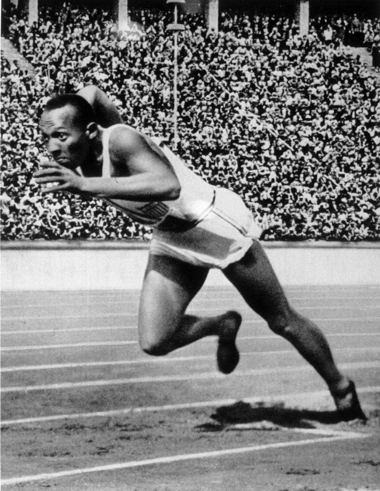 Jesse Owens won the 100m final, 200m final, the long jump and was on the winning US 4x100m relay team. (Getty Images)