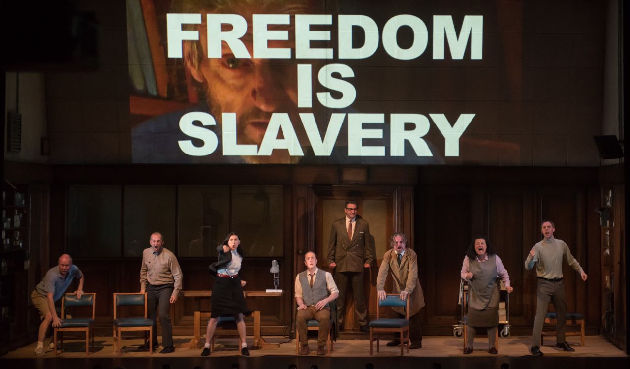 The cast of &quot;1984.&quot; (Courtesy Ben Gibbs/American Repertory Theater) 