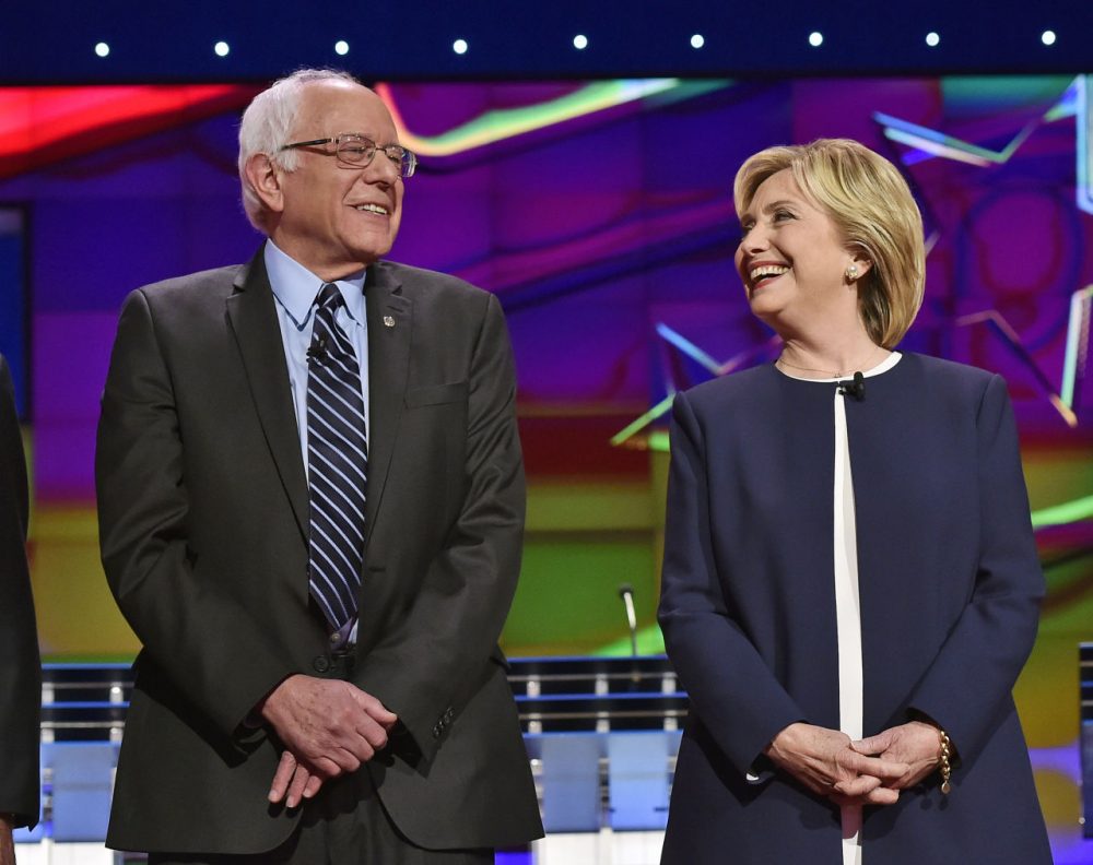 In New Hampshire, Bernie Sanders, a senator from next-door Vermont, has a lead in polling over his Democratic rival, Hillary Clinton. (David Becker/AP)