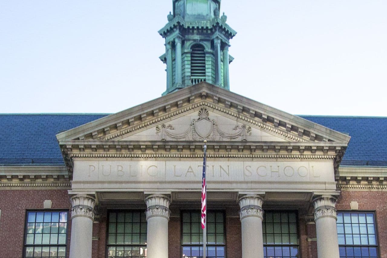 Boston Latin School has been at the center of the city's concern about race relations in Boston Public Schools. (Jesse Costa/WBUR)