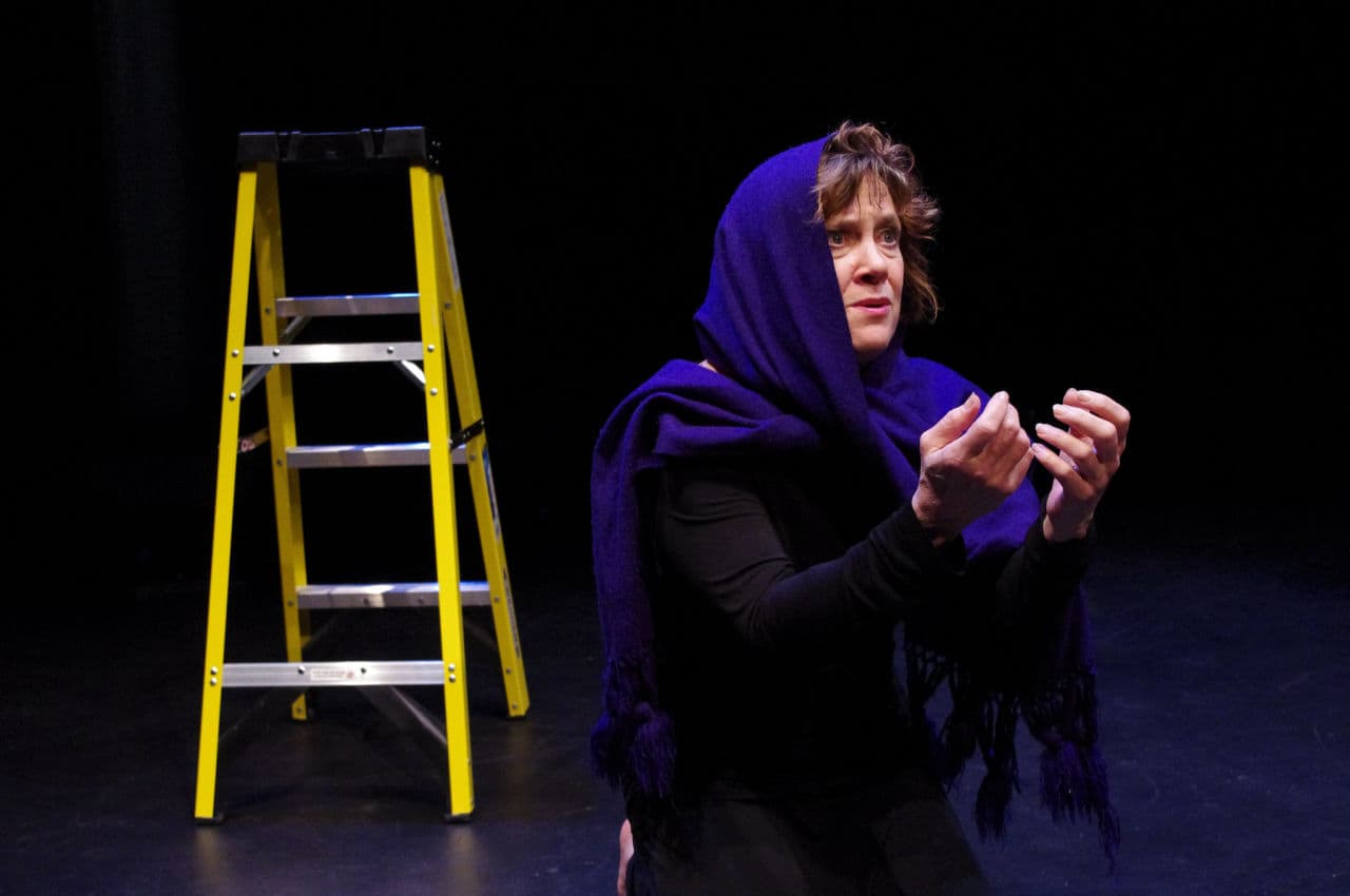 Debra Wise in the "Mary at the Cross" scene. (Courtesy The Poets' Theatre)