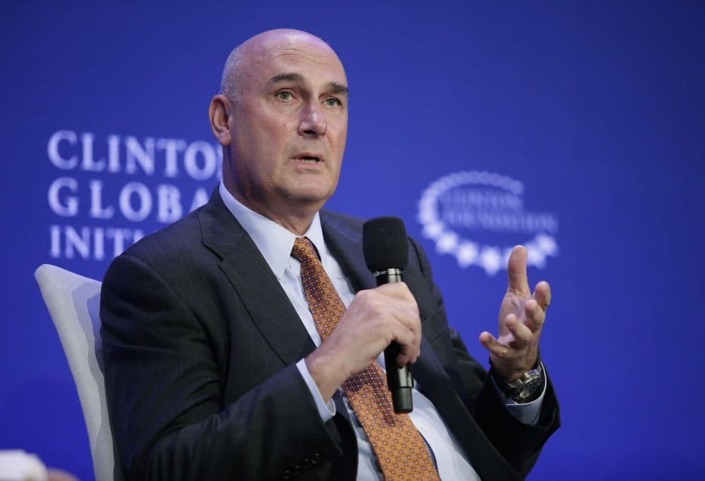 Monsanto Chairman and CEO Hugh Grant speaks during the Clinton Global Initiative annual meeting September 28, 2015 in New York. (Joshua LOTT/Getty Images)