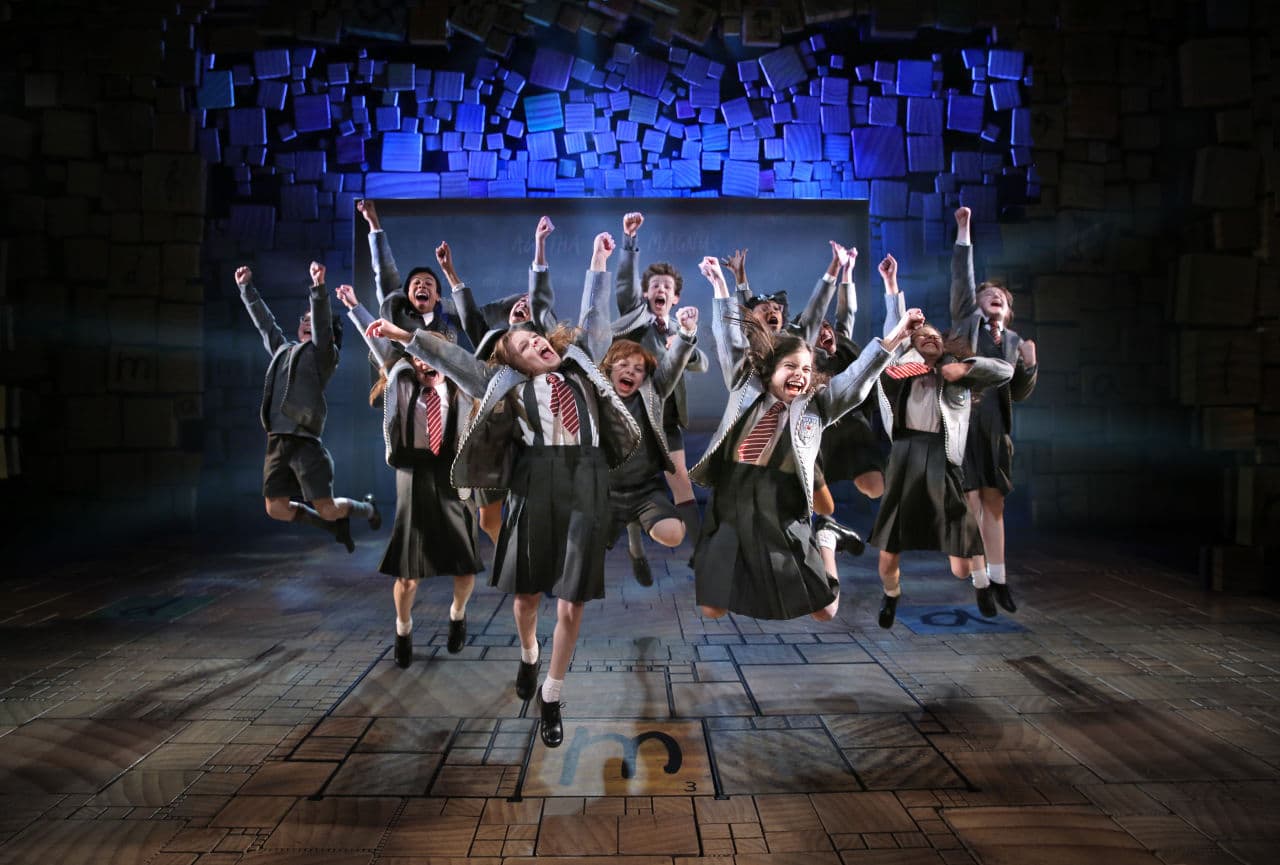 The cast of "Matilda," which is headed for Boston Opera House. (Courtesy Joan Macus/Broadway in Boston)