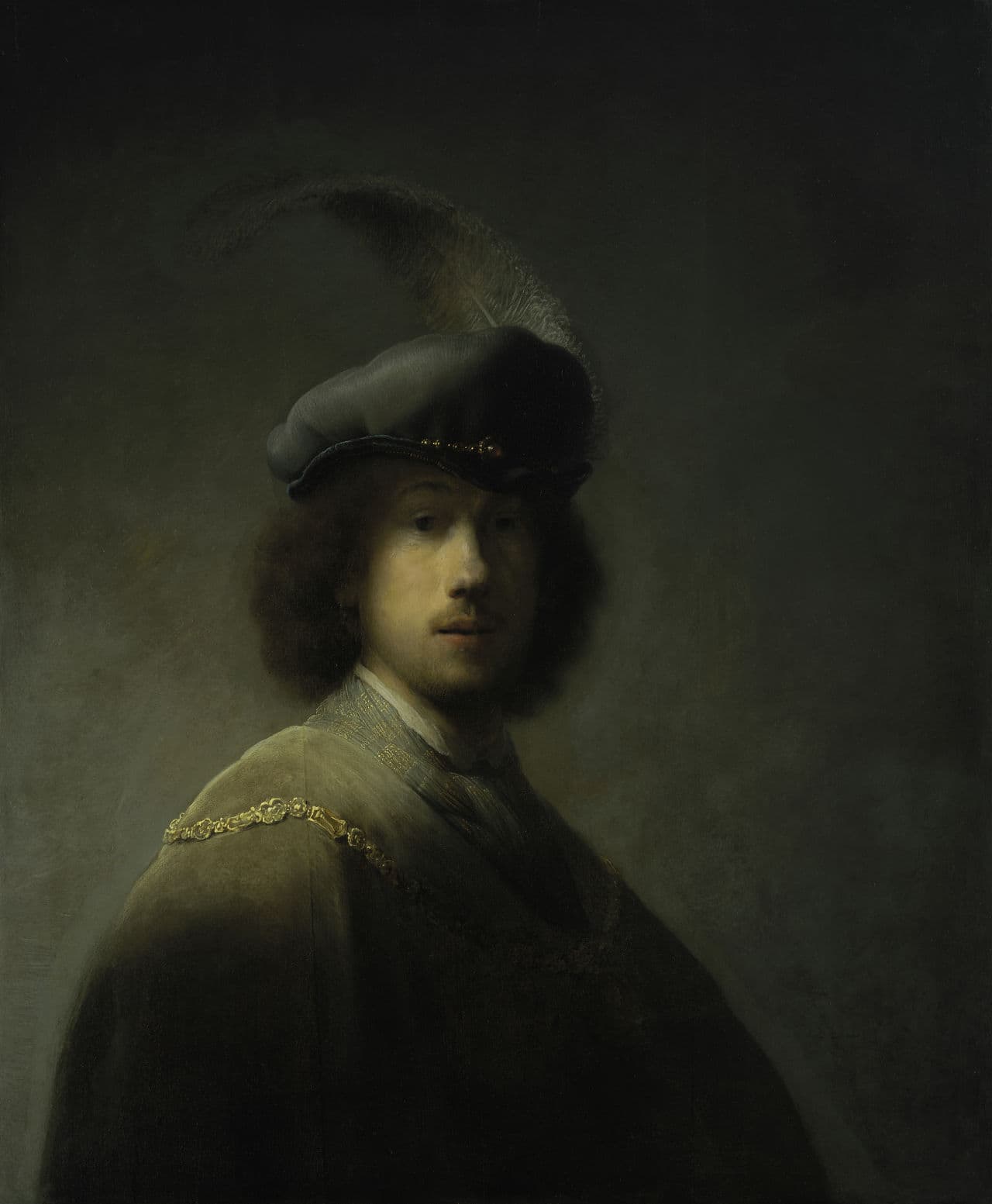 Rembrandt's self portrait at age 23. (Courtesy Isabella Stewart Gardner Museum)