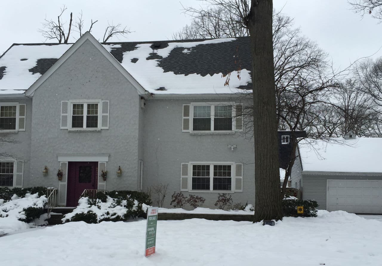 This five bedroom, five bathroom home in Flint is selling for $135,000, down from over $160,000, because of water crisis. (Robin Young/Here & Now)