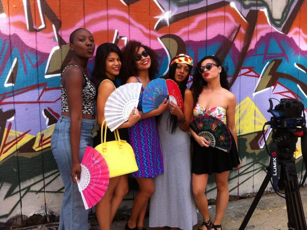 The cast of &quot;The Pineapple Diaries&quot; from left to right: Adobuere Ebiama, Diana Sánchez, Leandra Rivera, Inés De La Cruz, Paloma Valenzuela. (Courtesy of Sam Powell)
