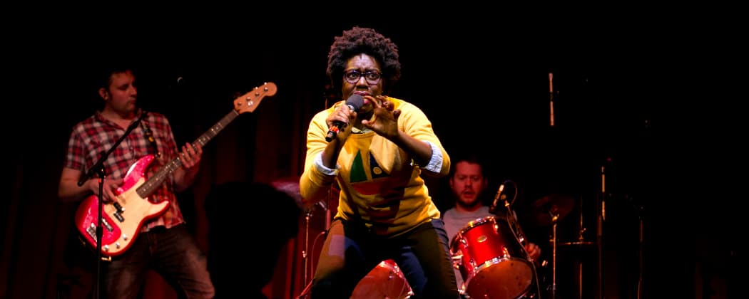 Obehi Janice in "We're Gonna Die." (Courtesy of Evgenia Eliseeva/A.R.T.)