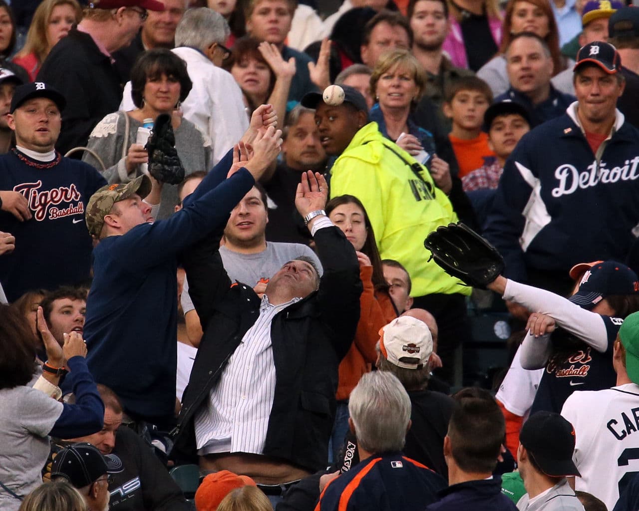 Some baseball fans consider themselves lucky if they snag one foul ball. Bil Dugan caught five -- in one game. (Dave Reginek/Getty Images)