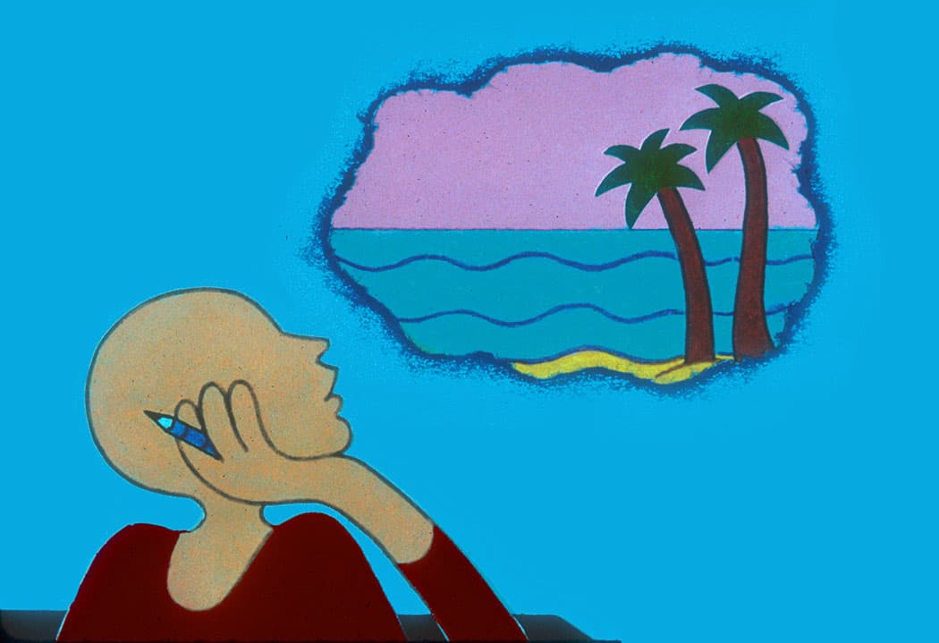 Karen Aqua’s 16mm animation “Vis-á-Vis,” 1981. (Courtesy Ken Field)