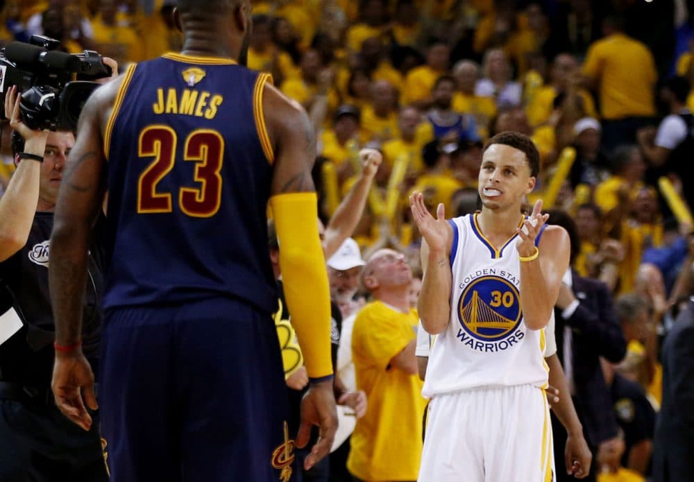 Bill Littlefield hopes LeBron James and Stephen Curry will meet again this June. (Ezra Shaw/Getty Images)