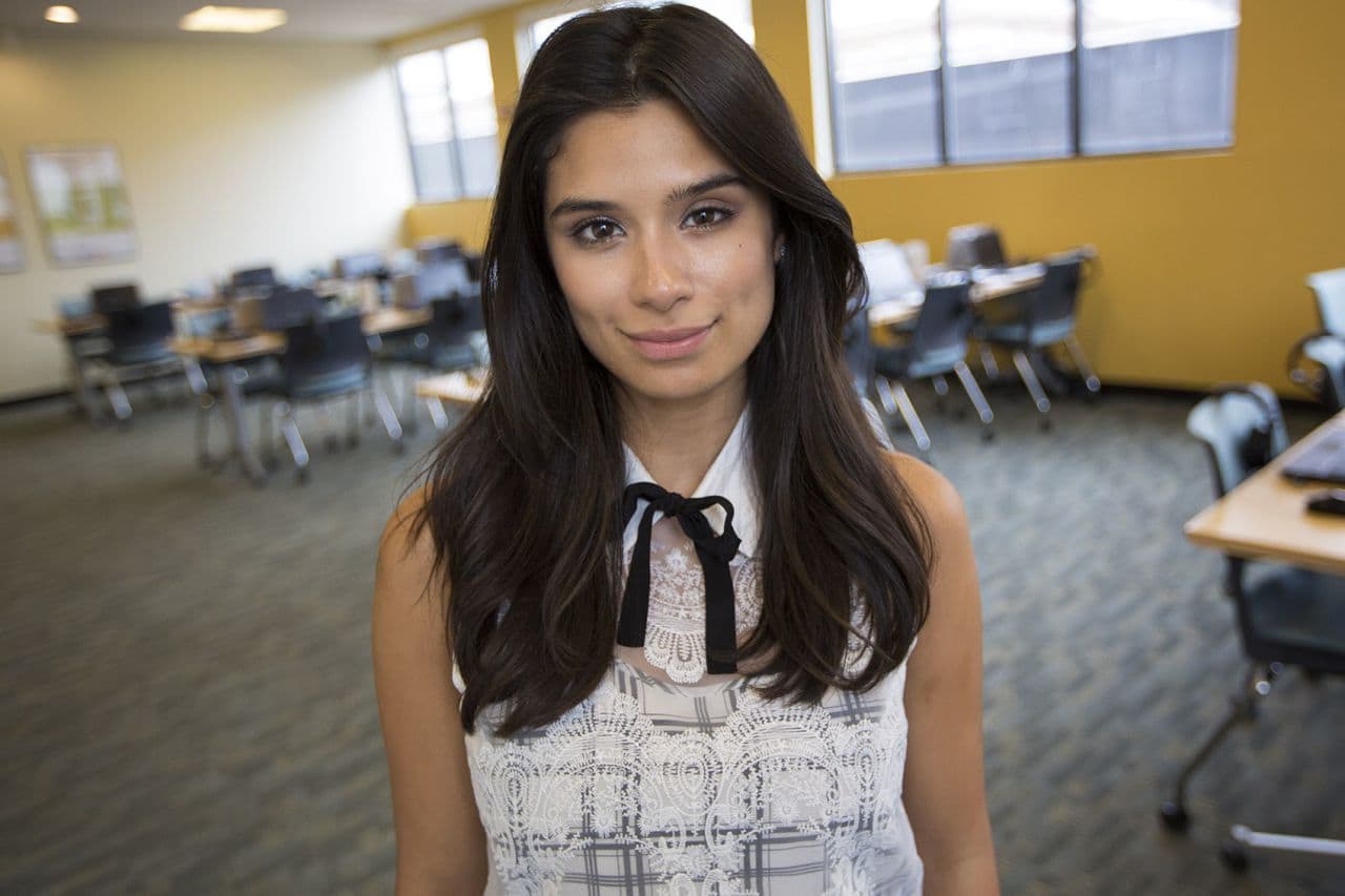 Diane Guerrero of "Orange Is The New Black" at WBUR. (Jesse Costa/WBUR)