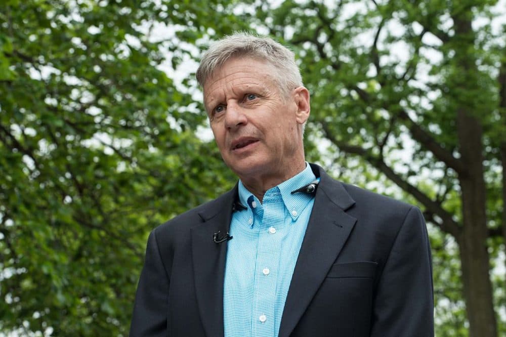 US Libertarian Party presidential candidate Gary Johnson speaks to AFP during an interview in Washington, DC, on May 9, 2016.
Former New Mexico Gov. Gary Johnson is running for president as a Libertarian, just as he did 2012 when he managed to get 1.2 million votes. Regardless of his chances of a win, Johnson is reaching out to undecided Republican voters who are looking for a third-party option and are unconvinced that Donald Trump is the answer. (NICHOLAS KAMM/AFP/Getty Images)