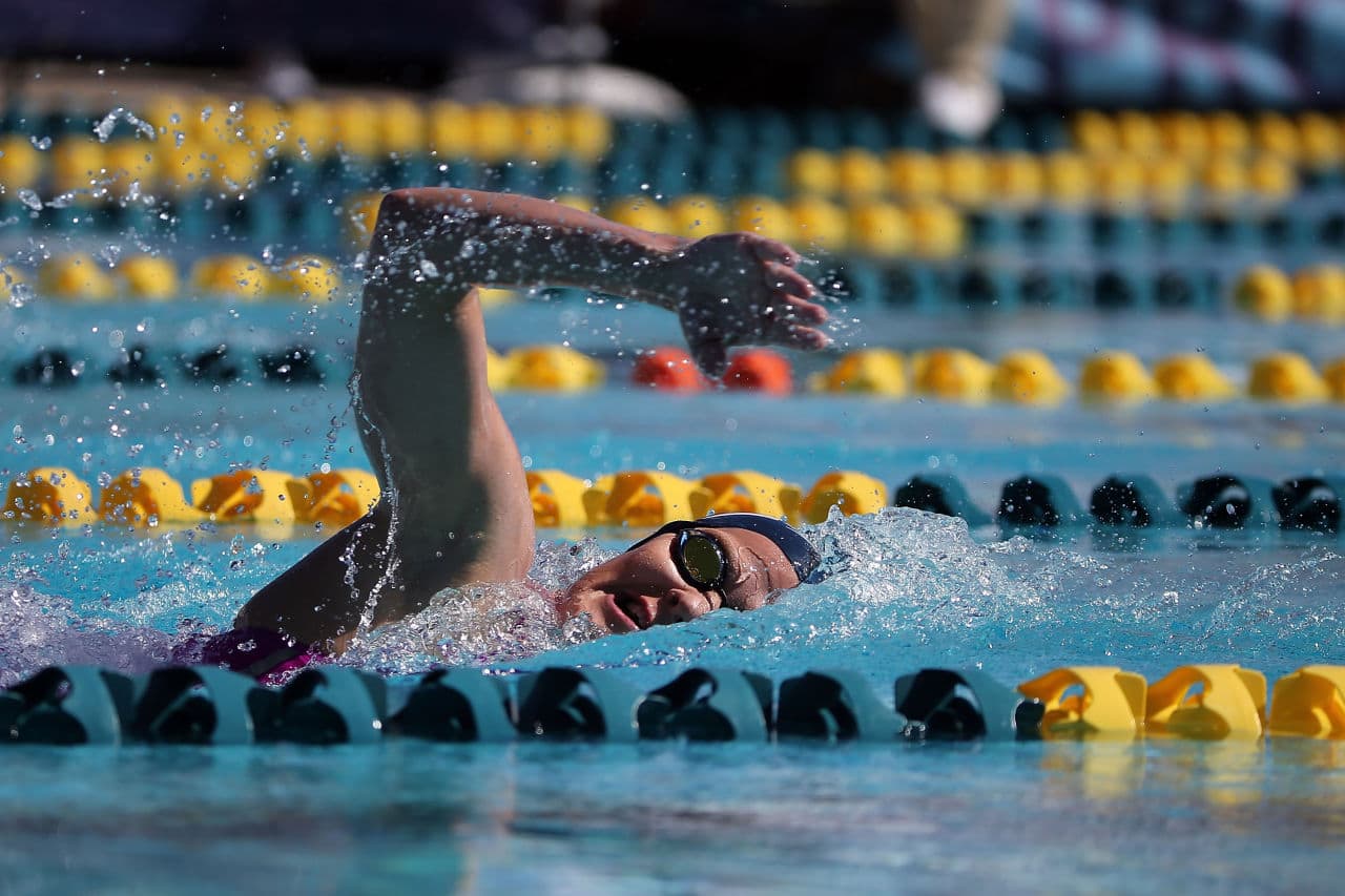 Kirsty Coventry competes in the prelims of the women's 200 meter individual medley at the Skyline Aquatic Center on April 16, 2016 in Mesa, Arizona. (Photo by Chris Coduto/Getty Images)