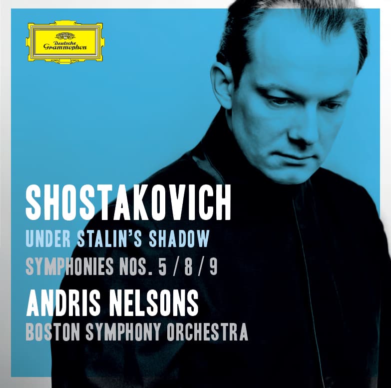 The cover of the BSO's second recording with Deutsche Grammophon of Shostakovich's Symphonies No. 5, 8, 9, along with excerpts from the incidental music to “Hamlet.&quot; (Courtesy Boston Symphony Orchestra) 