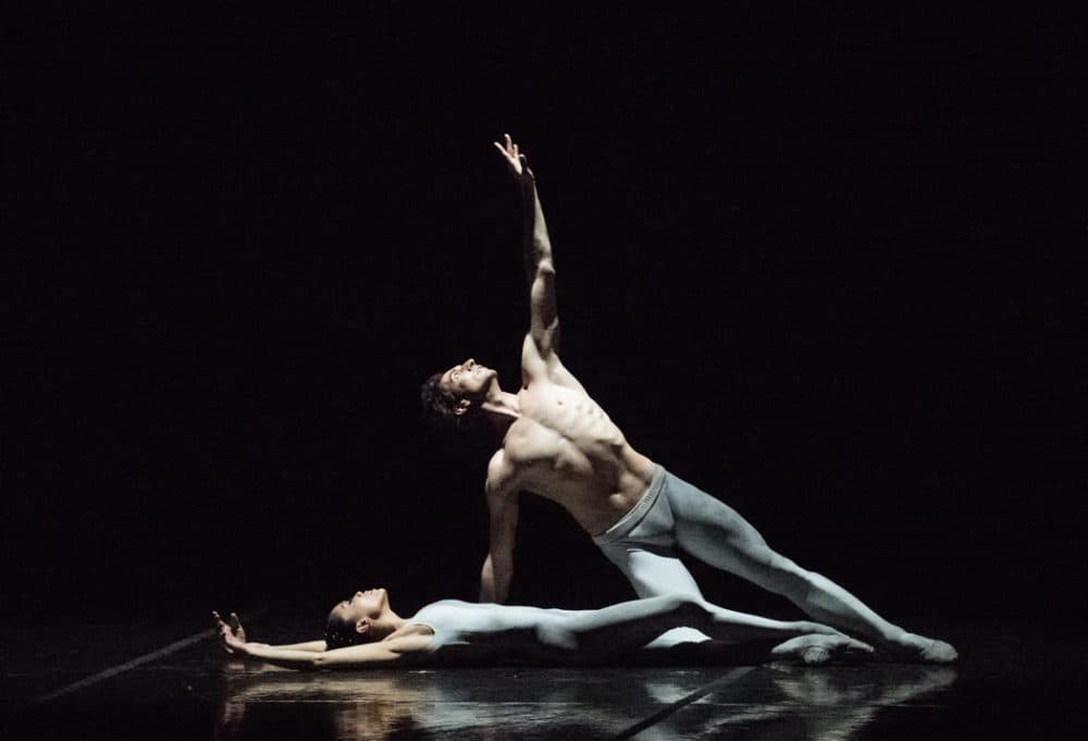Lia Cirio and Eris Nezha of Boston Ballet in Norbert Vesak's &quot;Belong.&quot; (Courtesy of Gene Schiavone/Boston Ballet)