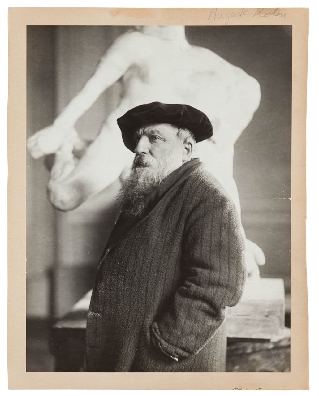This image of Auguste Rodin was taken by an unknown photographer around 1915. (Courtesy Saint Honoré Art Consulting in Paris)