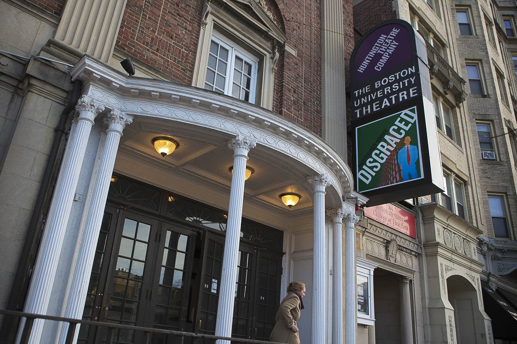 Huntington Theater Company on Huntington Avenue in Boston. (Jesse Costa/WBUR)