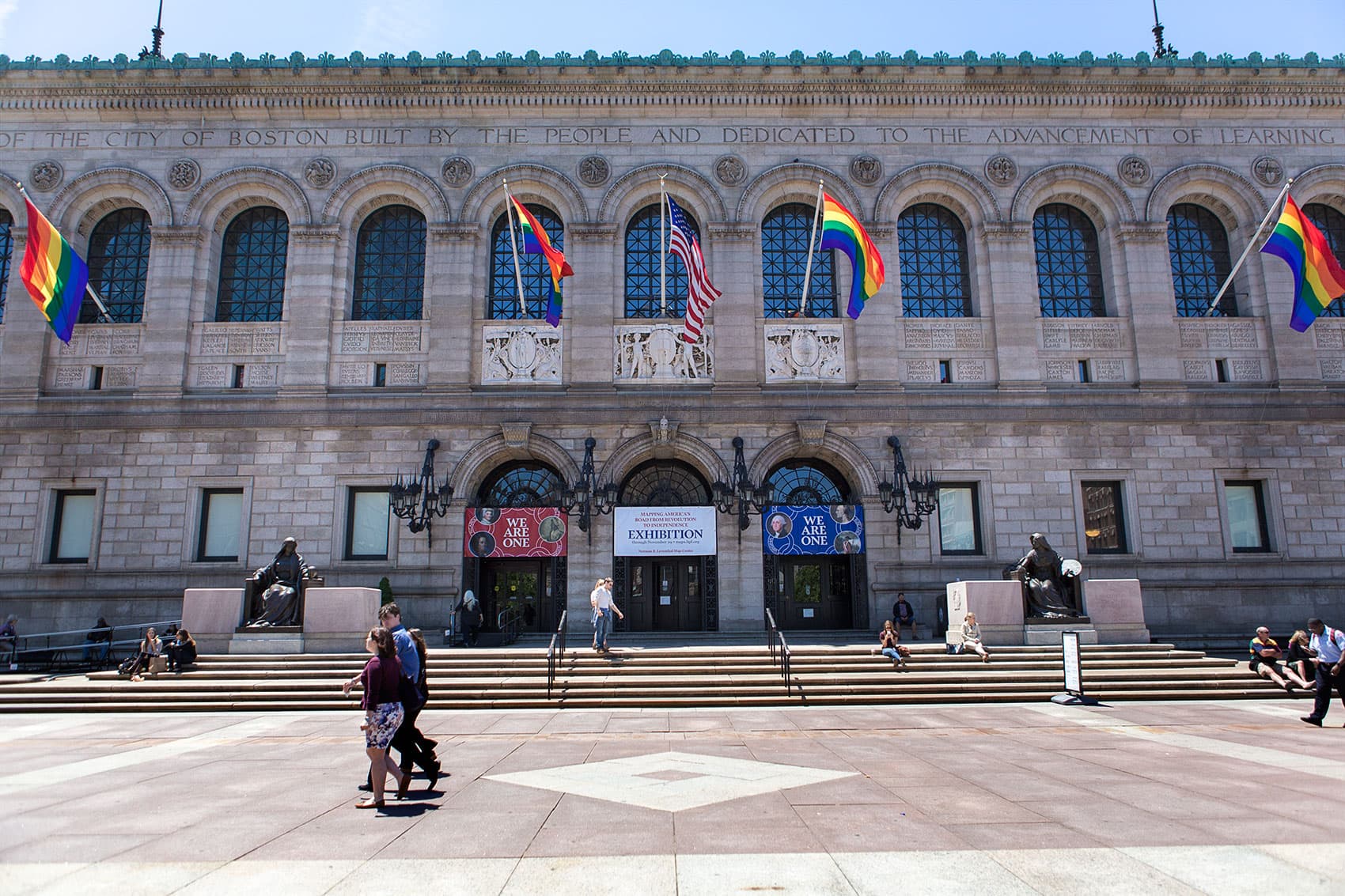 The Boston Public Library appointed David Leonard as president, about a year after former President Amy Ryan resigned. (Jesse Costa/WBUR)