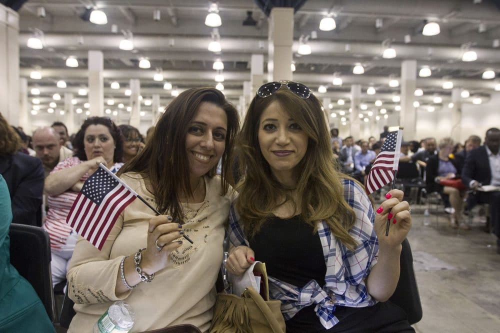 Limor Cohen-Melul, left, and Adva Cohen-Alpert, who originally hail from Israel (Joe Difazio for WBUR)
