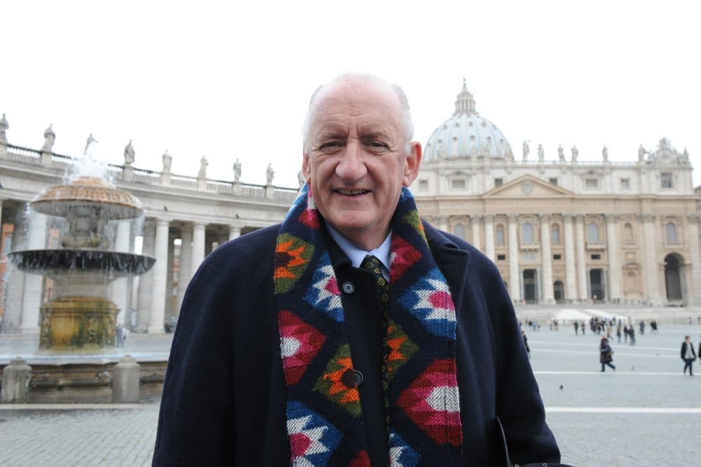 Tim Fischer poses on February 19, 2010 in front of St Peter's Basilica. (Andreas Solaro/AFP/Getty Images)