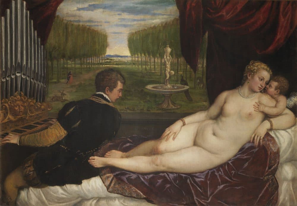 &quot;Venus with an Organist and Cupid&quot; by Titian (1550–1555) (Courtesy of the Clark Art Institute)