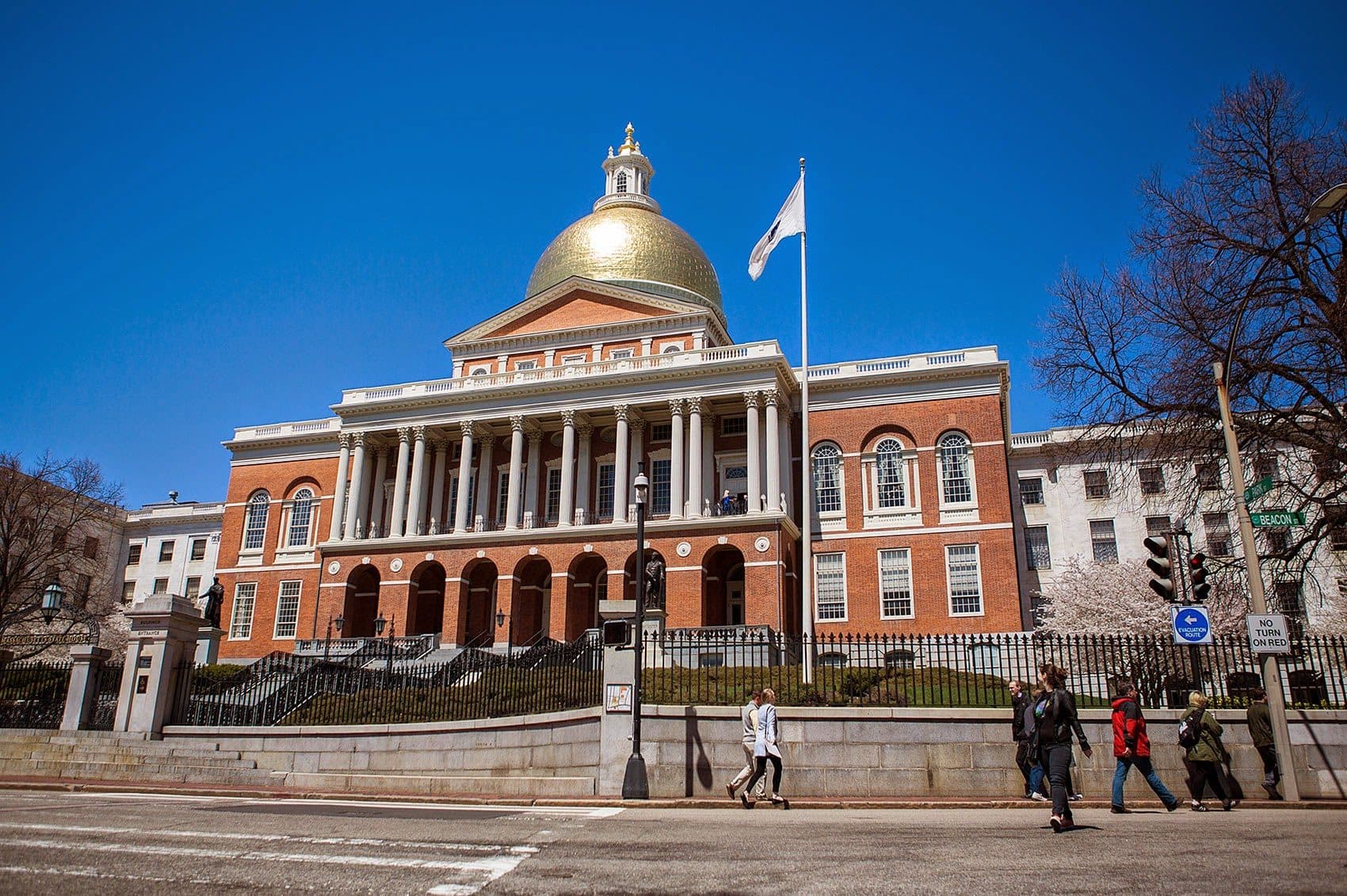 The conference committee, which is being led by Rep. Brian Dempsey and Sen. Karen Spilka, released a joint statement saying they plan to file the agreement Wednesday evening, but details of the budget accord were not given. (Jesse Costa/WBUR)