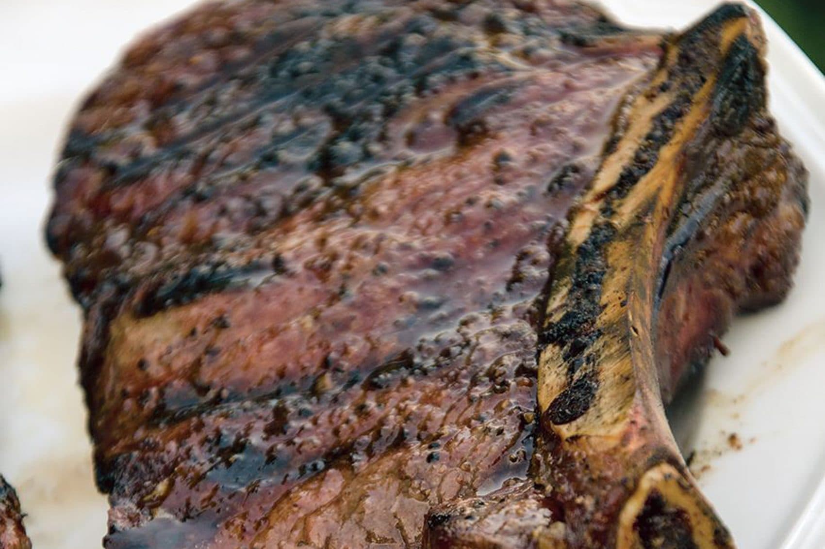 A close up of a &quot;Big Thick Steakhouse Steak&quot; from the new cookbook, &quot;Meathead.&quot; (Courtesy Houghton Mifflin Harcourt)