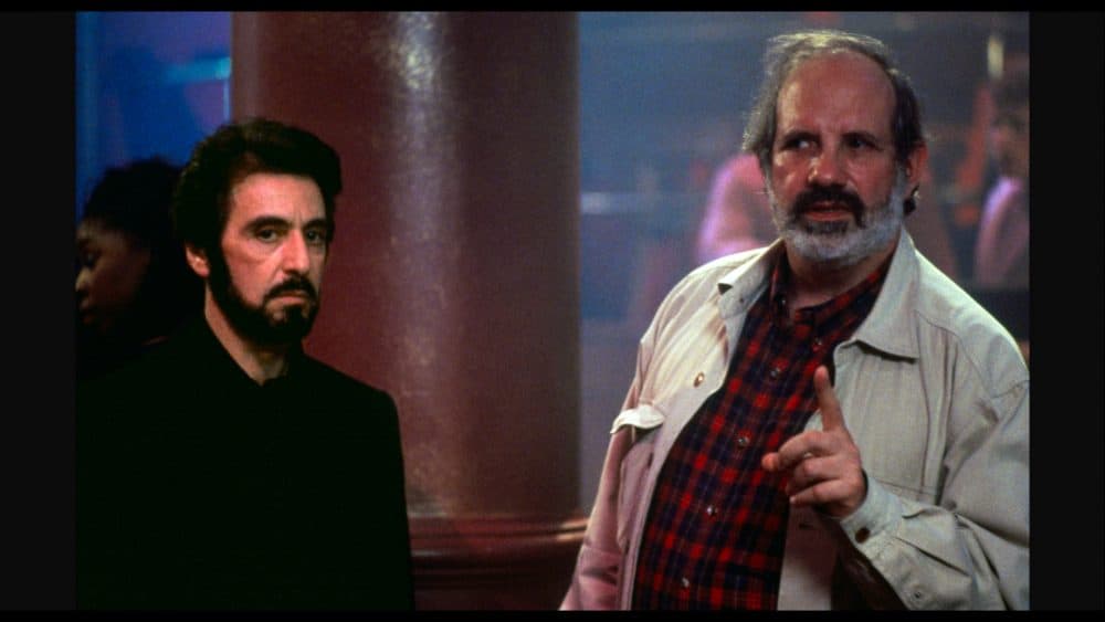 Al Pacino and Brian De Palma on set of "Carlito's Way." (Courtesy A24)