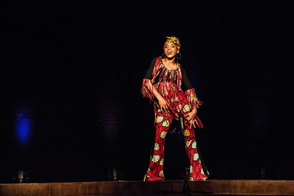 The performance of “Hear Word: Naija Woman Talk True” came about through a collaboration with Harvard’s Center for African Studies. (Courtesy A.R.T.)