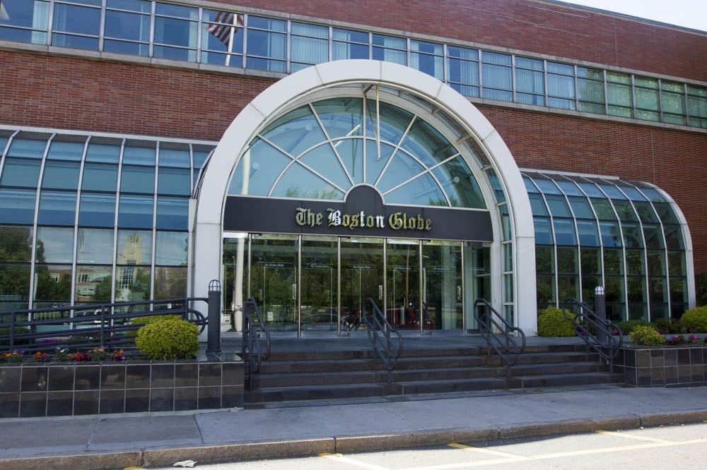 The Boston Globe's current home, on Morrissey Boulevard (Joe Difazio for WBUR)