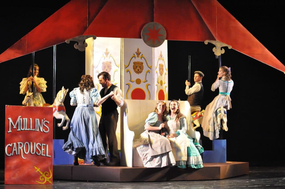 Some of the ensemble of "Carousel" at Reagle Music Theatre in the opening "Carousel Waltz." (Courtesy Herb Philpott/Reagle Music Theatre)