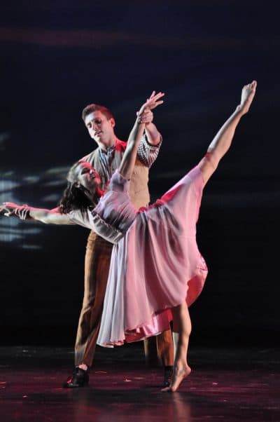 Kyra Christopher and Zachary Eisenberg. (Courtesy Herb Philpott/Reagle Music Theatre)