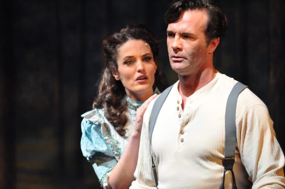 Jennifer Ellis and Ciarán Sheehan. (Courtesy Herb Philpott/Reagle Music Theatre)