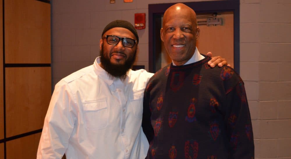 The author with Dr. Terrence Roberts. (Author/Courtesy)