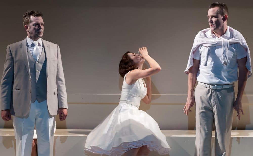 From left to right, Tom O'Keefe, Kelley Curran and Eric Tucker in &quot;What You Will.&quot; (Courtesy A.R. Sinclair Photography/Nora Theatre Company)