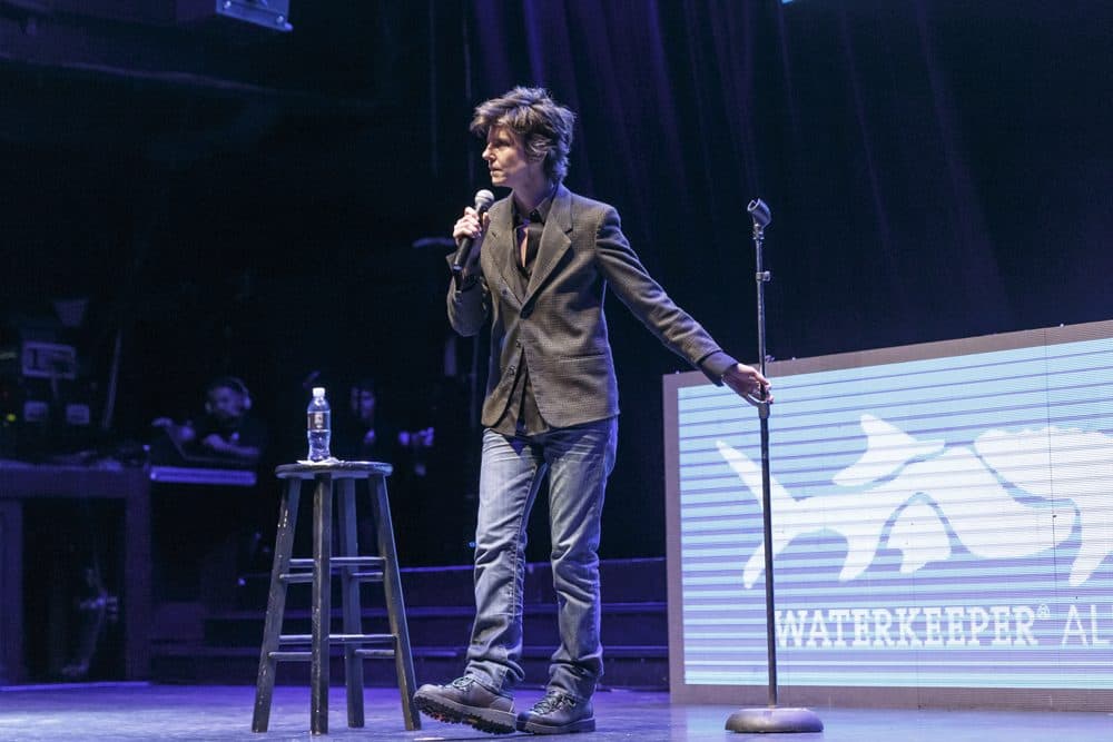 Comedian Tig Notaro performs on stage at the Keep It Clean To Benefit Waterkeeper Alliance Live Earth Day Comedy Benefit on April 22, 2015 in Los Angeles, California. (Rich Polk/Getty Images for Waterkeeper Alliance)