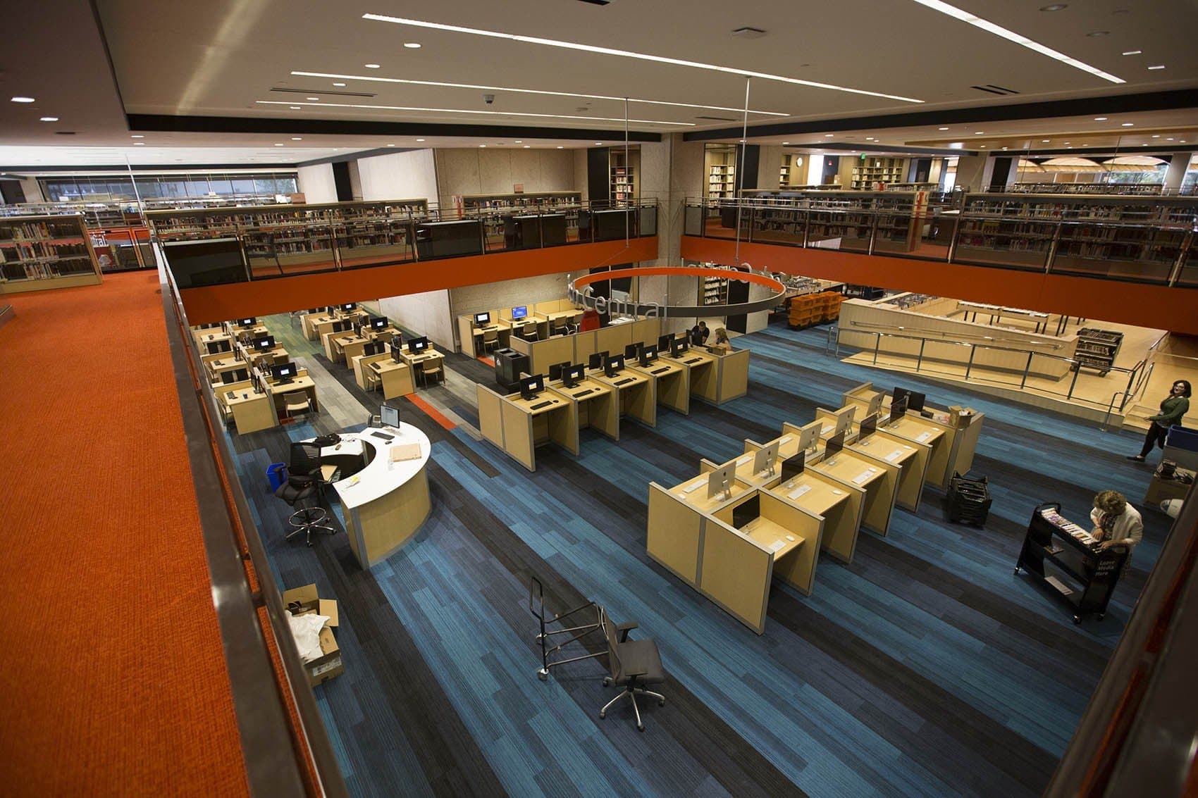 The Johnson wing of the Boston Public Library underwent a $78 million, three-year renovation. (Joe Difazio for WBUR)