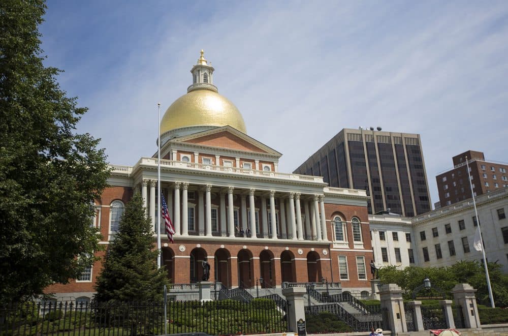 The Massachusetts State House is seen on July 18, 2016. (Jesse Costa/WBUR)