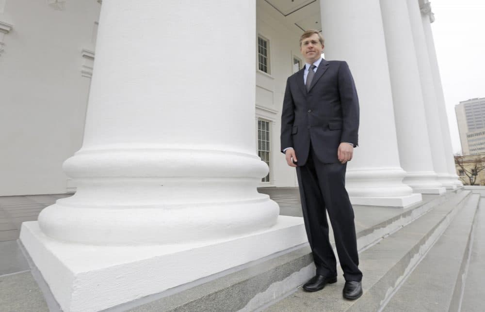 Republican strategist Chris Jankowski poses outside the Capitol in Richmond, Virginia in March 2014. Jankowski features prominently in author David Daley's book &quot;Ratf**ked.&quot; (Steve Helber/AP)