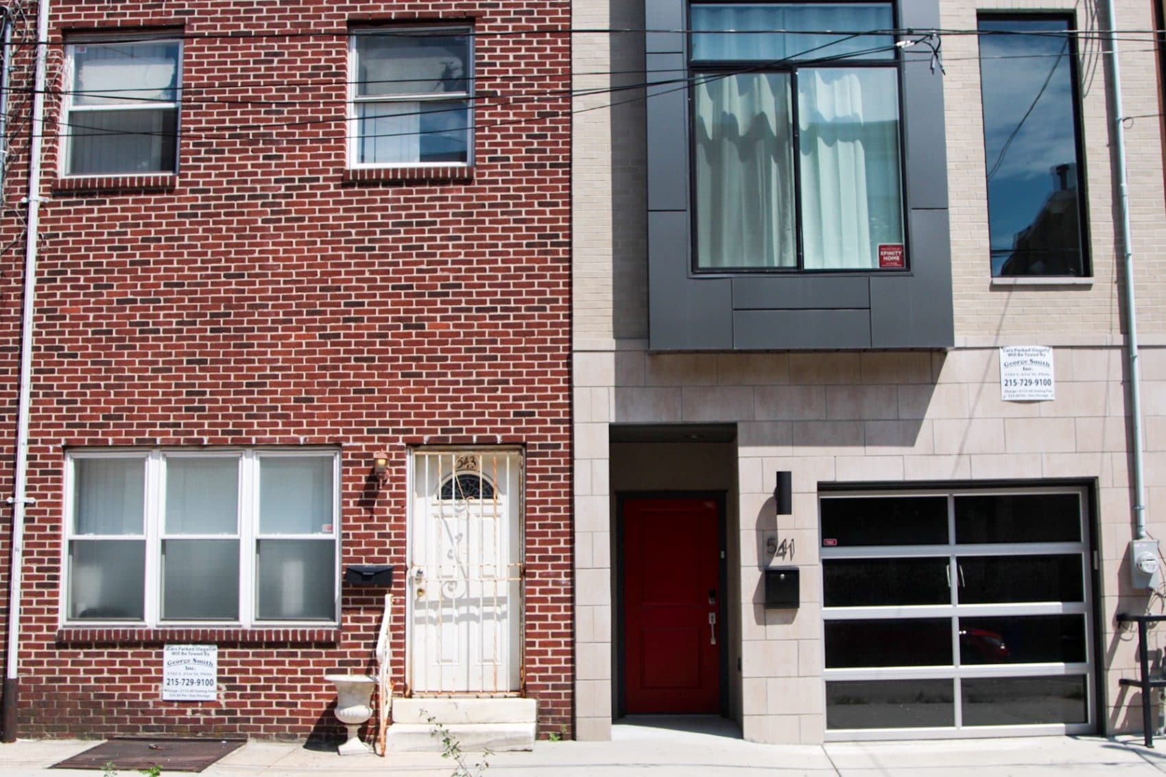 North Philadelphia is home to a patchwork of new and old homes. (Dean Russell/Here &amp; Now)