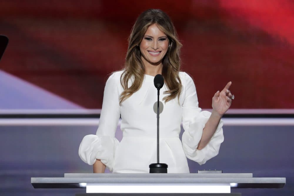 Melania Trump, wife of Republican presidential candidate Donald Trump, speaks during the opening day of the Republican National Convention in Cleveland. (J. Scott Applewhite/AP)